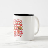 Burgers of niets tweekleurige koffiemok (Voorkant rechts)