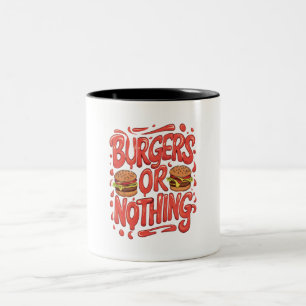 Burgers of niets tweekleurige koffiemok