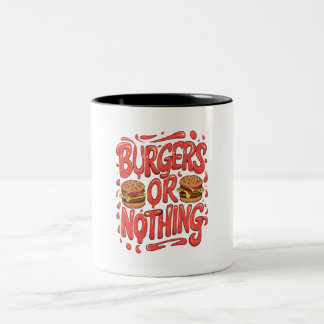 Burgers of niets tweekleurige koffiemok
