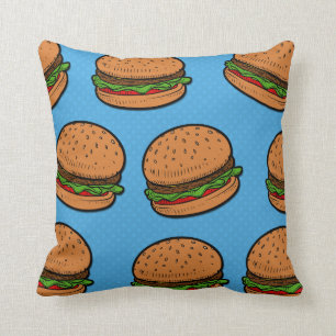 Burgers overal over grappige kussen