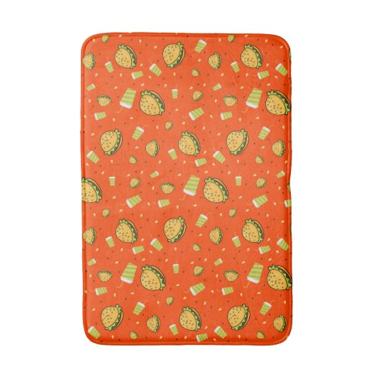 Burgers patroon badmat (Voorkant Verticaal)