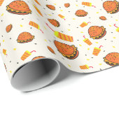 Burgers patroon inpakpapier (Rol Hoek)