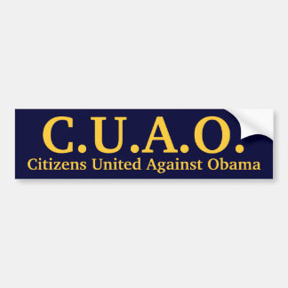 Burgers tegen Obama Bumpersticker