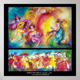 BURGERS VAN DE CARNIVAL / Venetiaanse Masquerade D Poster