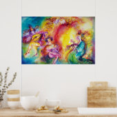 BURGERS VAN DE CARNIVAL / Venetiaanse Masquerade D Poster (Keuken)