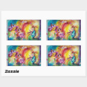 BURGERS VAN DE CARNIVAL / Venetiaanse Masquerade D Rechthoekige Sticker (Vel)