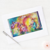 BURGERS VAN DE CARNIVAL / Venetiaanse Masquerade D Rechthoekige Sticker (Envelop)