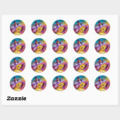 BURGERS VAN DE CARNIVAL / Venetiaanse Masquerade D Ronde Sticker (Vel)
