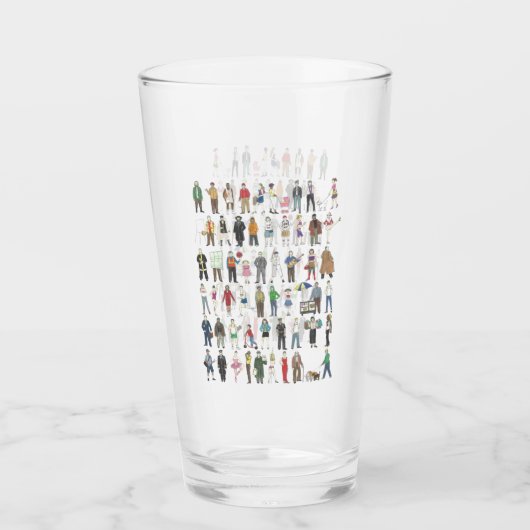 Burgers van de NYC New York City Glas (Voorkant)