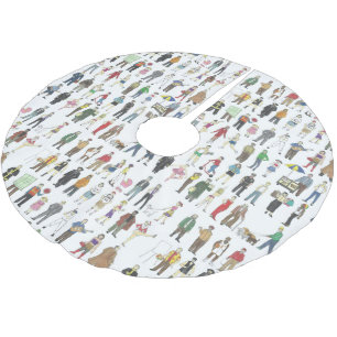 Burgers van de NYC New York City Kerstboom Rok