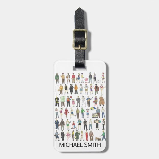 Burgers van de stad NYC New York Bagagelabel (Voorkant verticaal)