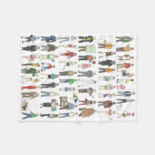 Burgers van de stad NYC New York Fleece Deken (Voorkant (Horizontaal))