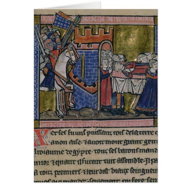 Burgers van Edessa Pay homage naar Baldwin II (Voorkant)