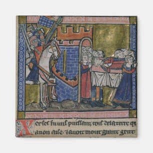 Burgers van Edessa Pay homage naar Baldwin II Magneet