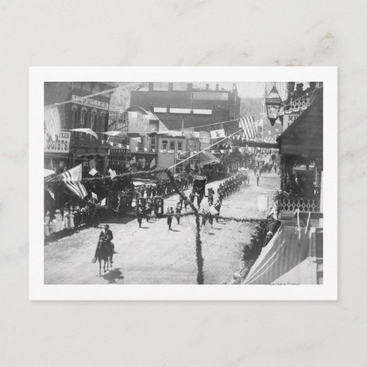 Burgers van het Dadwood-feest Voltooiing van 3 Briefkaart (Voorkant)