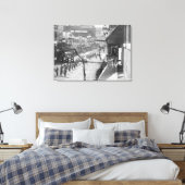 Burgers van het Dadwood-feest Voltooiing van Canvas Afdruk (Insitu (Slaapkamer))