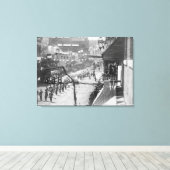 Burgers van het Dadwood-feest Voltooiing van Canvas Afdruk (Insitu (Houten vloer))