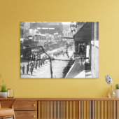 Burgers van het Dadwood-feest Voltooiing van Canvas Afdruk (Insitu (Woonkamer))