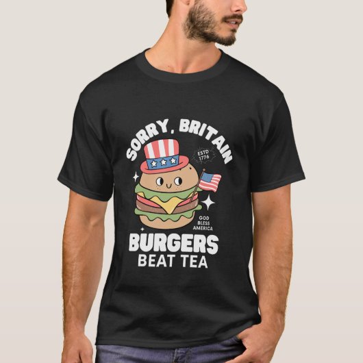 Burgers verslaan thee t-shirt (Voorkant)