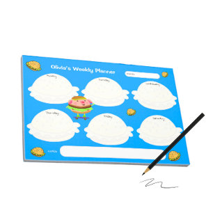 Burgers wereld notitieblok