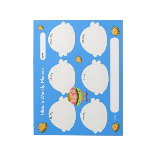 Burgers wereld notitieblok (Linkerzijde)