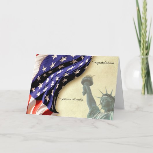 Burgerschap Gefeliciteerd Kaart (Voorkant)