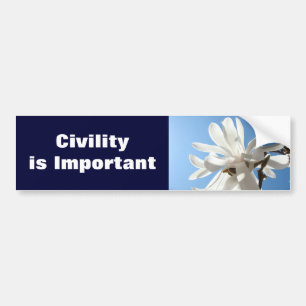 Burgerschap is Belangrijk bumperstickers Magnolia'