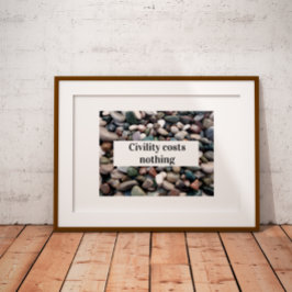 Burgerschap kost niets poster