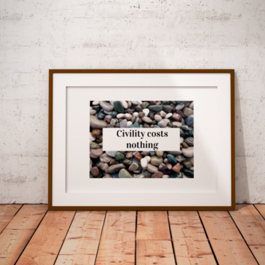 Burgerschap kost niets poster