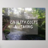 Burgerschap kost niets poster van de fotooceaan (Voorkant)