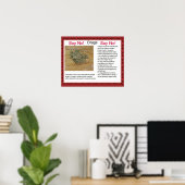 Burgerschap, levensvaardigheden Zeg nee! Poster (Thuiskantoor)