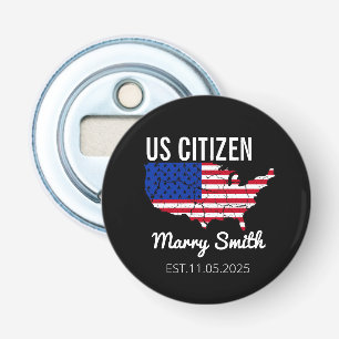 Burgerschapdag Amerika - Trots om een Amerikaan te Button Flesopener
