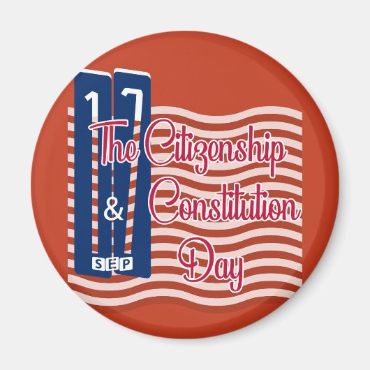 Burgerschapsdag | Dag van de Grondwet Magneet (Voorkant)