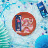 Burgerschapsdag | Dag van de Grondwet Papieren Bordje (Feest)