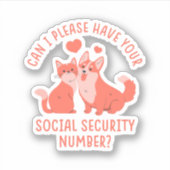 Burgerservicenummer Sticker (Voorkant)