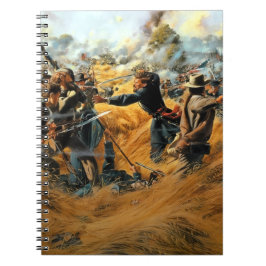 Burgersoorlog Gettysburg het Tarweveld Notitieboek