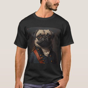 Burgersoorlog Pug - Schattige militaire commandant T-shirt