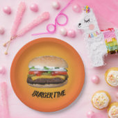 Burgertijd Papieren Bordje (Feest)