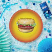 Burgertijd Papieren Bordje (Feest)