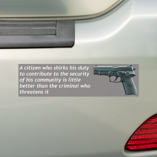 Burgerveiligheid Bumpersticker (Op auto)