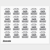 Burgerza Vierkante Sticker (Vel)