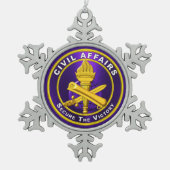 BURGERZAKEN TIN SNEEUWVLOK ORNAMENT (Voorkant)