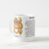 Burgess Family Coat of Arm mok (Voorkant links)