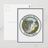 Burgess Herfsten State Park Tennessee Badge Briefkaart (Voorkant / Achterkant)