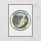 Burgess Herfsten State Park Tennessee Badge Briefkaart (Voorkant)