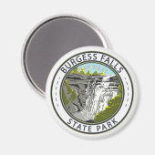 Burgess Herfsten State Park Tennessee Badge Magneet (Voorkant / Achterkant)