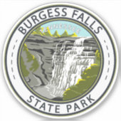 Burgess Herfsten State Park Tennessee Badge Sticker (Voorkant)