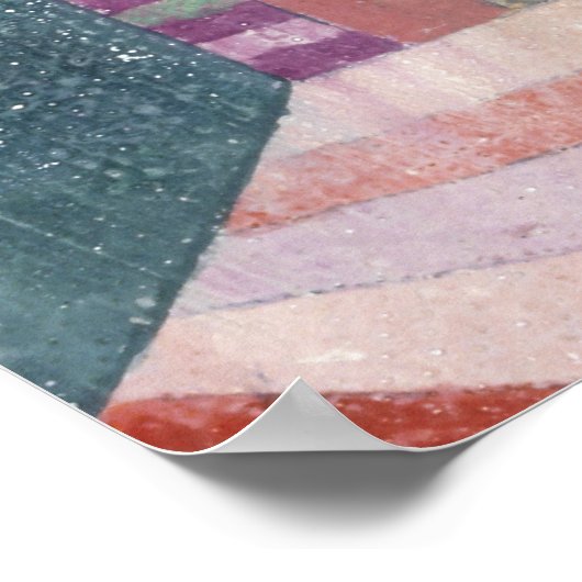 Burggarten (1919) Paul Klee. Poster (Hoek)