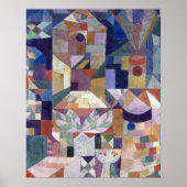 Burggarten (1919) Paul Klee. Poster (Voorkant)