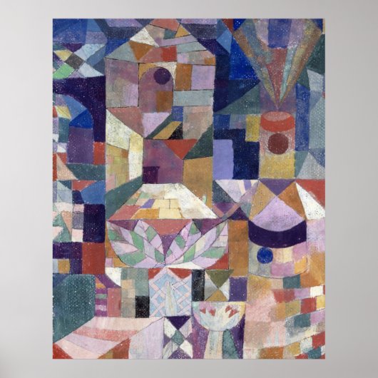 Burggarten (1919) Paul Klee. Poster (Voorkant)